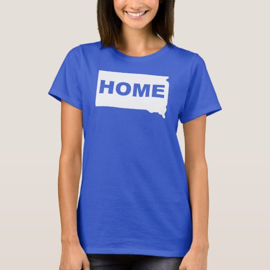 州のTシャツのティーからのサウスダコタの家の遠くに Tシャツ (正面)