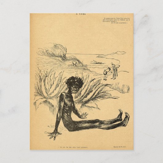 州は統一されたキューバをスペインから連れて行く ポストカード (正面)