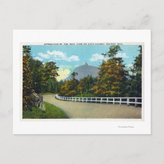 州へのアプローチのハイウェイ山 ポストカード (正面)