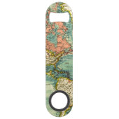 州を使用した世界地図 スピード栓抜き (正面)