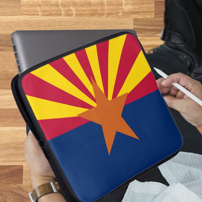 州アリゾナ州旗 ラップトップスリーブ (State of Arizona Flag Laptop Sleeve)