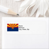 州アリゾナ州旗 ラベル (インサイチュ)