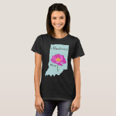 州インディアナフラワー牡丹 Tシャツ (正面フル)