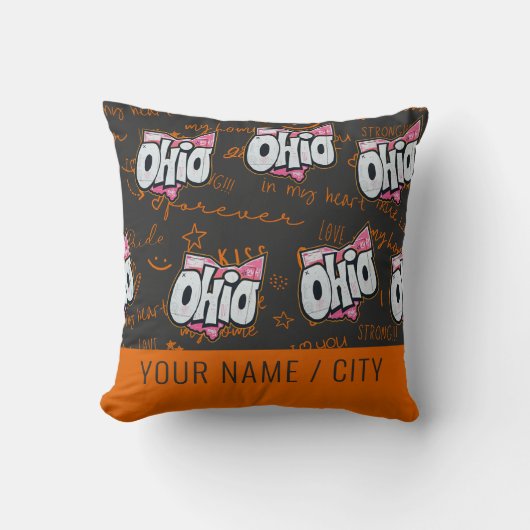 州オハイオホームデコール クッション (正面)