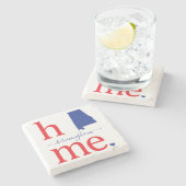 州オブアラバマストーンコースター ストーンコースター (横)