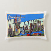 州オブウィスコンシンヴィンテージ大判はがき アクセントクッション (正面)