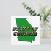州オブジョージアマップ&写真文字 招待状 (スタンド正面)