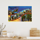 州オブニューハンプシャーNHヴィンテージトラベルサミナリー ポスター (キッチン)