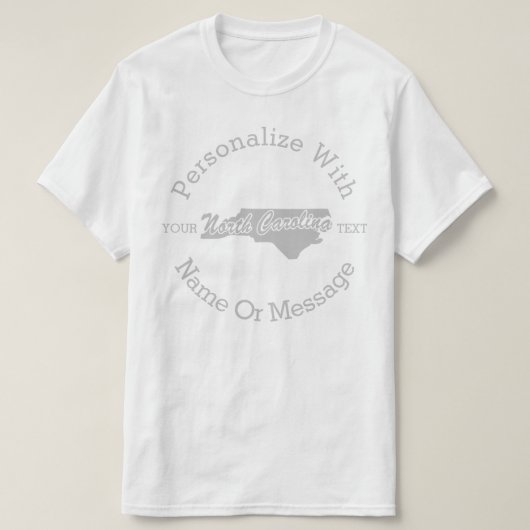 州オブノースカパーソナライズされたロライナTシャツ Tシャツ (デザイン正面)