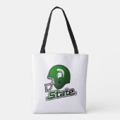 州オブミシガングリーンブラック トートバッグ (裏面)