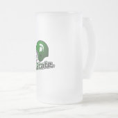 州オブミシガングリーンブラック フロストグラスビールジョッキ (正面右)