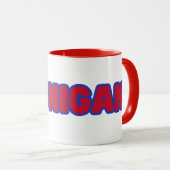 州オブミシガンプライドカスタム2トーンコーヒー マグカップ (正面右)