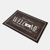 州オブモンタナウッドグレパーソナライズされたイン ドアマット (アングル)