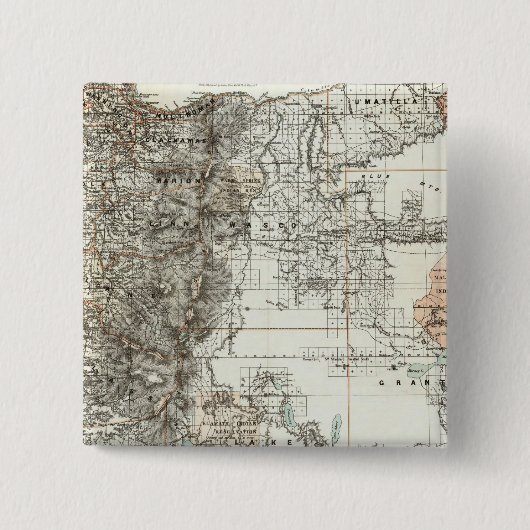 州オレゴン 缶バッジ (正面)