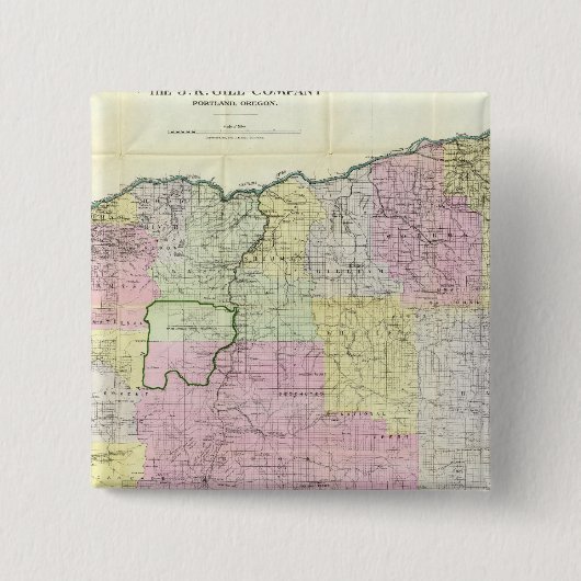 州オレゴン 缶バッジ (正面)