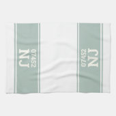 州カスタム引っ越し祝いパーティーギフトグリーン キッチンタオル (横)