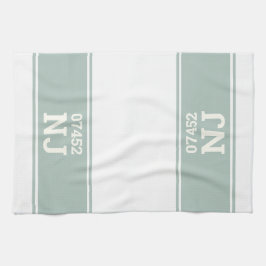 州カスタム引っ越し祝いパーティーギフトグリーン キッチンタオル