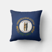 州カッコいいオブケンタッキー国旗 クッション (裏面)