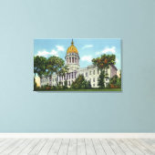 州キャピトル建物の外観2 キャンバスプリント (インサイチュ (ウッドフロア))