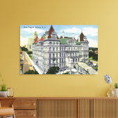 州キャピトル建物番号の外部ビュー キャンバスプリント (インサイチュ (リビング))