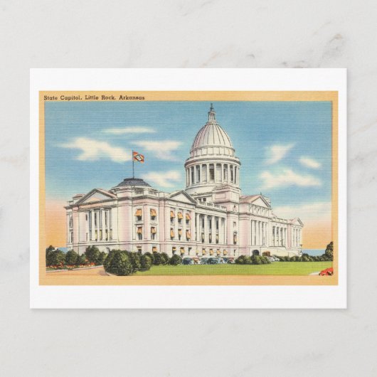 州キャピトル建物、アーカンソーヴィンテージ ポストカード (正面)
