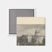 州キャピトル、マディソン、ウィス マグネット (正面/裏面)