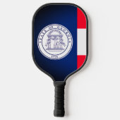 州グルジア国旗のピックボールパドル ピックルボールラケット (裏面)