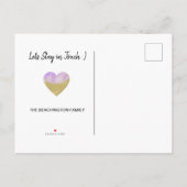 *~*州コネチカットグリッター紫の移動 案内ポストカード (裏面)