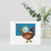 州サウスダコタ州のバードラブル州:キジの通販 ポストカード (スタンド正面)