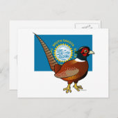 州サウスダコタ州のバードラブル州:キジの通販 ポストカード (正面/裏面)