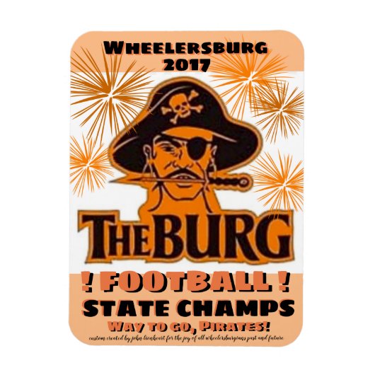 州サッカーの勝者のための冷蔵庫マグネット –  マグネット (縦)