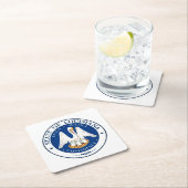 州シールオブルイジアナ スクエアペーパーコースター (インサイチュ)