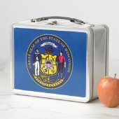 州シール・オブ・ウィスコンシン メタルランチボックス (インサイチュ)