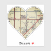 州センターアイオワヴィンテージマップ シール (シート)