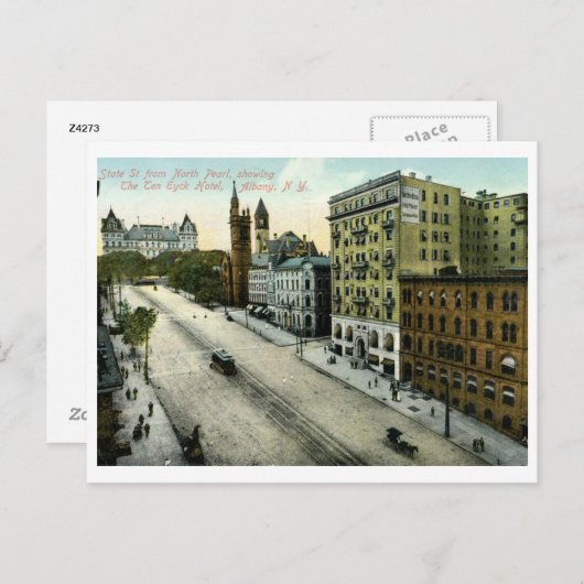 州セントアルバニーNYヴィンテージ ポストカード (正面/裏面)