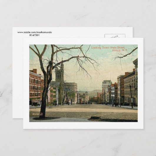 州セントオールバニーニューヨークヴィンテージ ポストカード (正面/裏面)