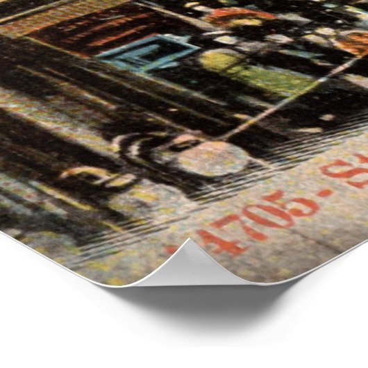 州セントシカゴILヴィンテージ1905 ポスター (角)