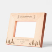 州チャンピオンズスクールスキーチームカスタム レーザー彫刻フレーム (左)