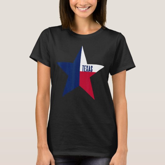州テキサス州国旗 Tシャツ (正面)
