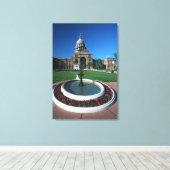 「州テキサス州・オースティン議事堂」 キャンバスプリント (インサイチュ (ウッドフロア))