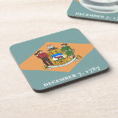 州デラウェア州旗 コースター (左側)