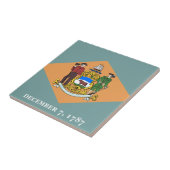 州デラウェア州旗 タイル (側面)