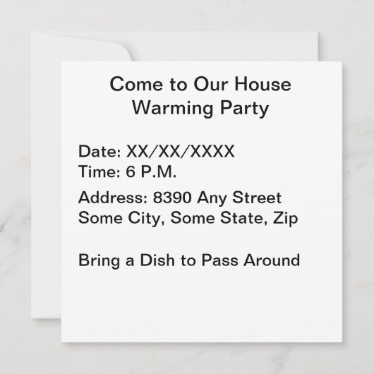 州デラウェア州旗 招待状 (裏面)