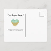 *~*州デラウェア移動グリッター – 新しいアドレス 案内ポストカード (裏面)