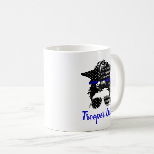 州トルーパーハイウェイパトロールメッシーブンワイフ コーヒーマグカップ (正面右)