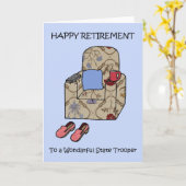 州トルーパーハッピー退職 カード (黄色い花)