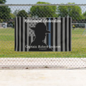 州トルーパー高速道路パトロール米国国旗の引退 横断幕 (インサイチュ)