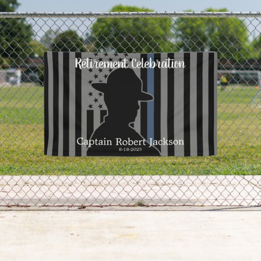 州トルーパー高速道路パトロール米国国旗の引退 横断幕 (インサイチュ)