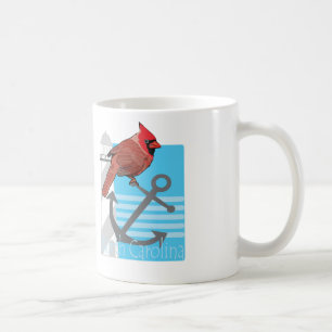 州ノースカロライナの鳥ライトハウス コーヒーマグカップ