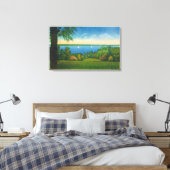 州ハイウィシーシーニックビューオブオワスコレイク キャンバスプリント (インサイチュ (寝室))